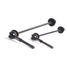 Mountain Bike Titanium Alloy Quick Release Carbon Fiber Titanium Shaft Quick Release Rod(Black)