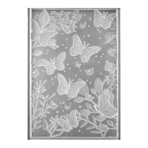 3D Embossing Folder, Textured Flower Leaf Butterfly Embossing Template, for Card Making Scrapbook Paper Crafts