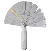 Edelstahl 32-Blatt Fühlermaß-Gap-Messgerät 0,0015‑0,035 Zoll