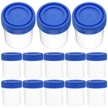 50 unid. copo urina 40 ml plástico estéril com tampa, cor aleatória