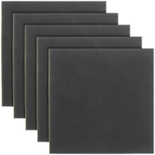 5 Unidades De Espuma De Neoprene Anti-Vibração 150X150X5 Mm (Preto)