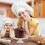 Alzata per torta trasparente con motivo floreale 2