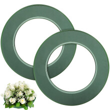 anel de espuma com ventosa 2 unid verde molhado para flores e decoração