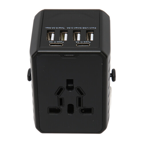 Πρίζα AC υψηλής ταχύτητας τύπου C με 2 θύρες USB C και 4 θύρες USB A, παγκόσμιος 2