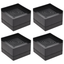 4 Unidades Elevadores De Cama Para Estrado E Sofá (Preto)