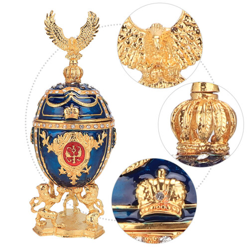 Gold Plated Enamel Diamond Jewel Box 2