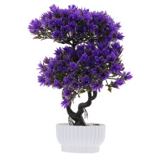 Paarse Kunstplant Bonsaiden Emulatie Plastic Decoratie