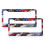 Bald Eagle American Flag License Plate Frames 2 PCS 1