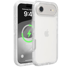 Robuste, stoßfeste Hülle kompatibel mit iPhone Air – Dreilagige, transparente Schutzhülle gegen Stürze