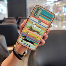Capa para celular Wiko Voix/U616AT – Resistente a impactos, à prova d'água e poeira, feita de silicone e TPU com design de grafite.