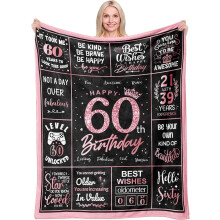Morbida coperta di buon compleanno (50x60"), regalo di compleanno per donne e ragazze - Compatibile con tutti i letti