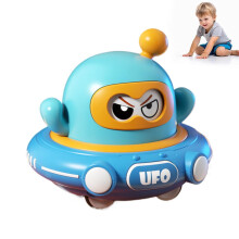 UFO-Auto zum Drücken und Losfahren – Rückzieh-Schiebespielzeug für Babys von 0-3 Jahren, geeignet für frühkindliches Lernspielzeug