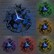 Reloj de pared de vinilo de 30 cm (12") – Silencioso, LED, compatible con la decoración de la sala de estar, la entrada y el dormitorio.