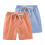 Σορτς για νήπια αγόρια κορίτσια 2 τεμάχια Βαμβακερό λινό καλοκαιρινό casual σορτς 1