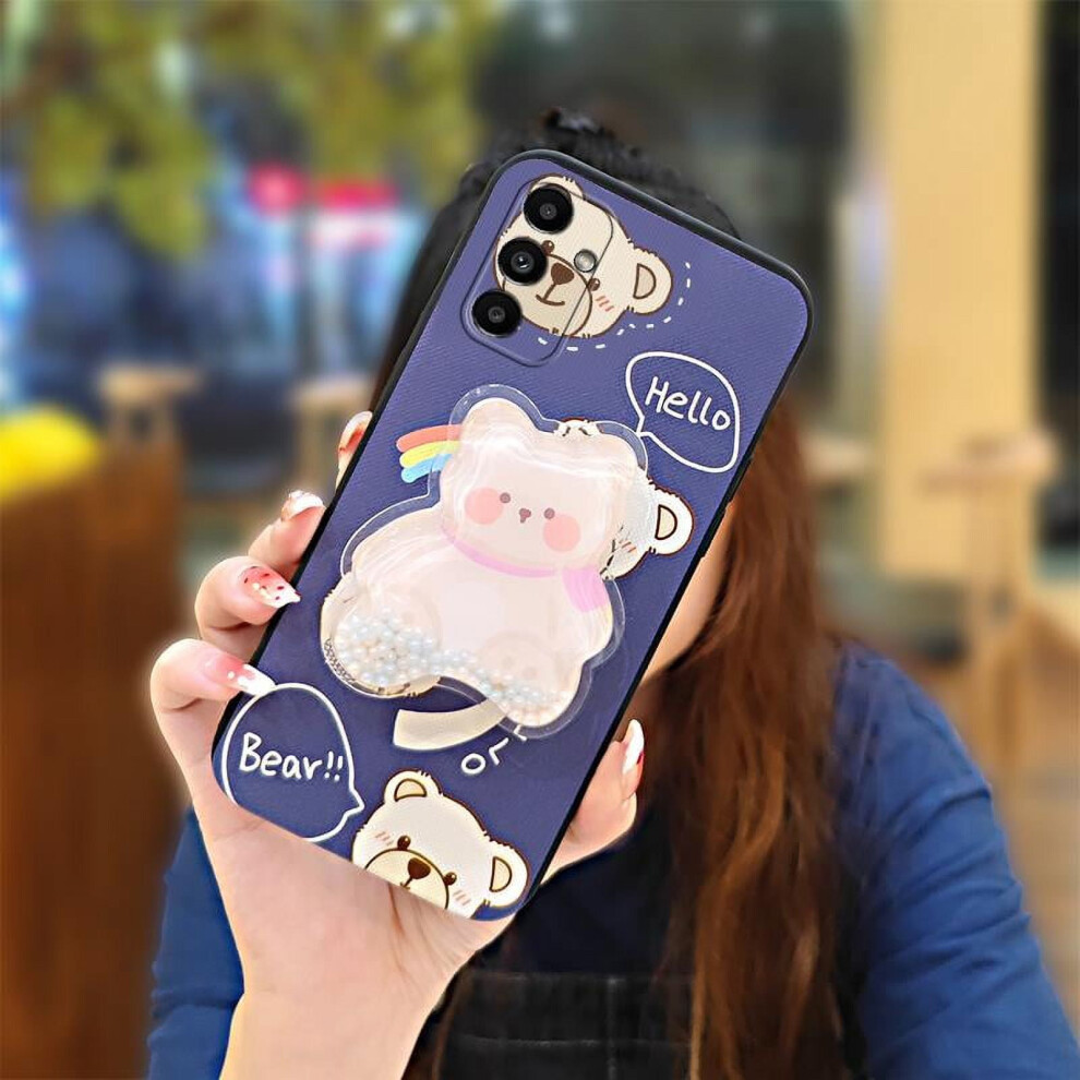 Cartoon Glitter Phone Case Compatible With Samsung Galaxy A14 5G/4G/Sm-A146p Â Dirt-Resistant, Quicksand Kickstand, Anti-Knock, Waterproof Tpu 9340959322497