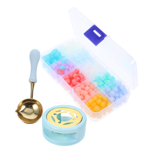 5Sets Wax Seal Warmer Kit Metal Spoon Durable Decorative 1