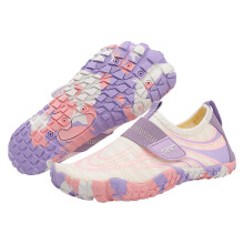 Kinderwaterschoenen voor peuters en jongens, meisjes en baby's, sneldrogend, met antislip rubberen zool, paars, 9-10 jaar