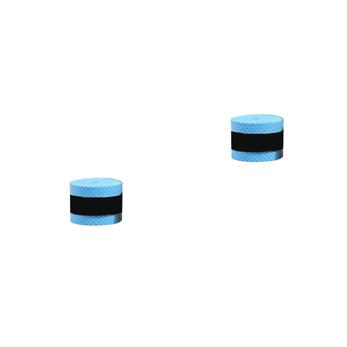 2Pcs Thin PU Overgrip for Tennis Squash Badminton Rackets Sky Blue 1