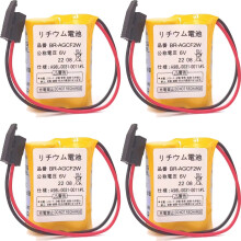 Balenie 4 batérií BR-AGCF2W6V A98L-0031-0011#L PLC pre systém Fanuc Batéria A98L-0031-0011 s čiernou zástrčkou