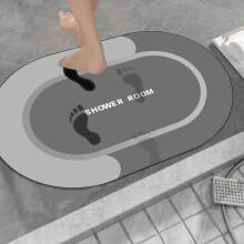 Superabsorberend, antislip badkleed, sneldrogende en wasbare douchemat voor in bad (rubberen achterkant), geschikt voor de badkamer thuis
