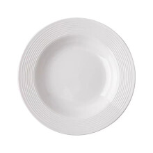 Pure White Ceramic Dinner Plates Set of 2 - Restaurant Quality Pasta & Steak Plates, Elegant European Style Dishware for Home/Hotel/Wedding