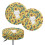 Ensemble de 2 housses de tabouret de bar à motif chat tournesol, en polyester élastique 1