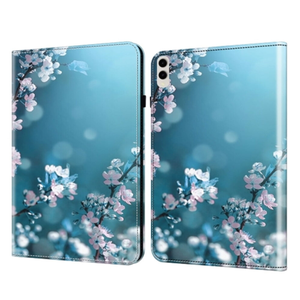 Tablet Case For Compatible With Samsung Galaxy Tab S9 Ultra Â Lightweight Pu Leather/Tpu Folio With Card Slots & View Stand, Floral Blue 9175034882920