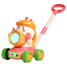 Cortador de grama de brinquedo Coelho com bolhas de sabão e luzes (1 unidade)