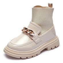 Botas para niños, botas individuales, calcetines elásticos transpirables de punto, botas, botas cortas.