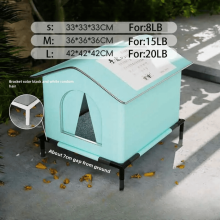 Waterproof Outdoor Pet House Cat Dog Shelter Warm Foldable Bed Puppy Kennel