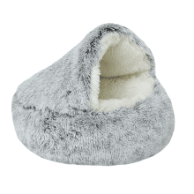 Pat rotund pentru animale de companie Olvys Cozy Cocoon, lavabil, antiderapant