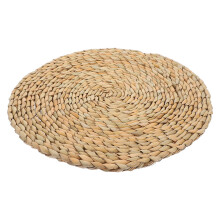 Round Straw Weave Pouf Cushion Comfortable Floor Mat Woven Straw Seat Pad for Indoor and Outdoor