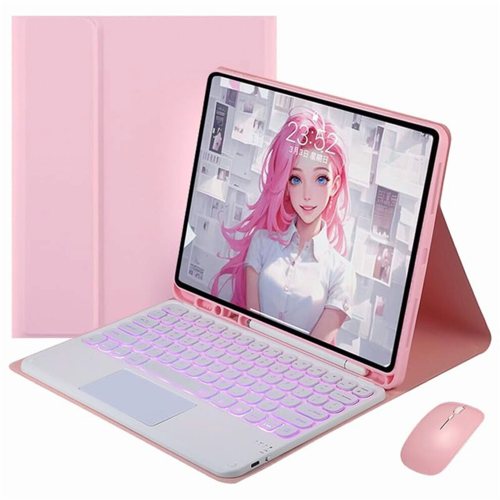 Keyboard Case Compatible With Ipad 9.7, Ipad 6Th/5Th Gen, Ipad Air 2 Â 7-Color Backlight, Trackpad, Built-In Pen Holder & Auto Sleep 9479868259447