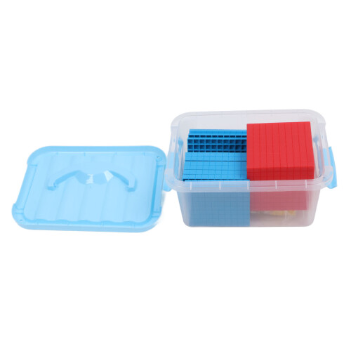 Math Counters for Kids Early Counting Math Tool, Colorful and Differentiated Base Ten Blocks Set Supporting Number Concepts and Logical Thinking
