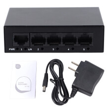 Over Current Output Protection Gigabit Ethernet Splitter AC Adapter Power Cable Stable Transmission Plug And Play Auto Sensing Ports Anti Thunder