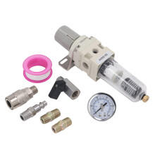 Brass Filter Element Air Filter Pressure Regulator Combo Automatic Drain Adjustable Pressure Value Clean Dry Air Transparent Container Cup Mold