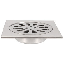 Stylish Drain Solution, Stainless Steel with Extraordinary Texture, Easy Cleaning with Removable Hair Catcher, Gravity Spring Design for Secure Seal,