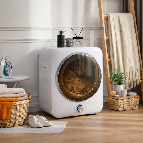 3kg Mini Vented Tumble Dryer 1350W 8 Programs NTC Sensor 65dB Wall Mountable White 1