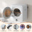 3kg Mini Vented Tumble Dryer 1350W 8 Programs NTC Sensor 65dB Wall Mountable White 4