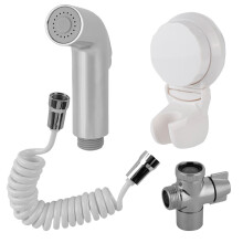 Poetic Stainless Steel Bidet Set for Toilet Kit, Personal Hygiene and Cleaning with Adjustable Water Pressure
