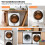 3kg Mini Vented Tumble Dryer 1350W 8 Programs NTC Sensor 65dB Wall Mountable White 8