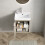 42cm Wall Mounted Vanity White Ceramic Sink Double Doors Open Shelf 6