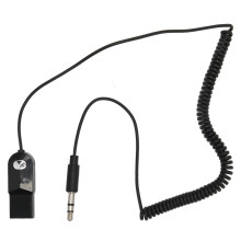 Bluetooth Aux-mottaker med støtte for håndfri samtale og gullbelagt kabel for overlegen lydoverføring. Universell kompatibilitet for bil og hjem.