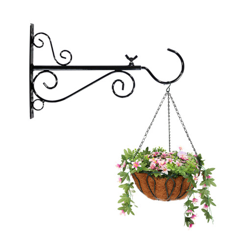 Adjustable Hanging Plant Bracket, Multi-purpose Decorative Wall Hook for Heavy Duty Steel Construction