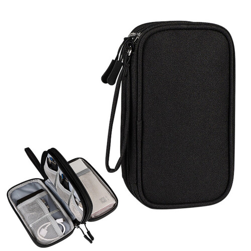 Effortless Tech Accessory Pouch, Portable Electronic Organizer Designed With Multi-compartment Storage, Waterproof And Durable For Everyday Use
