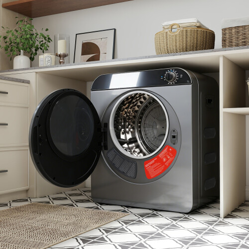 3. 3kg High-Performance Tumble Dryer PTC Heating Stainless Steel Drum Stackable Wall-Mountable 2