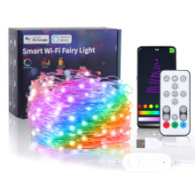 App-Controlled Decorative Lighting, 33FT RGB Copper Wire String Lights, Transform Your Space With Multicolor Festive Decorations