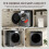 3. 3kg High-Performance Tumble Dryer PTC Heating Stainless Steel Drum Stackable Wall-Mountable 10