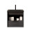 51cm Black Floating Bathroom Vanity Ceramic Sink Shelf Drawer Storage 7