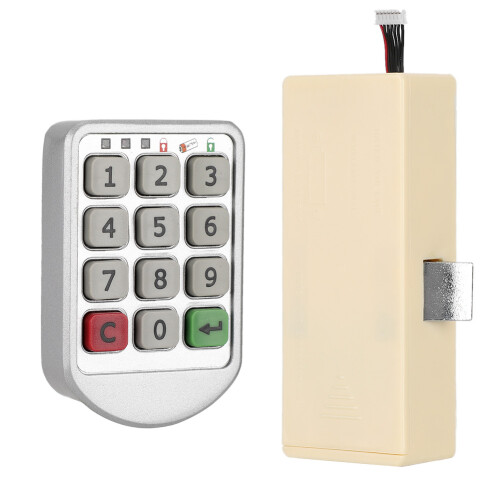 Cabinet Lock With Keypad Number Electronic Code Lock ABS Plastic Zinc Alloy Frame Energy Saving Feature Temporary Or Fixed Password Setup For Sauna 1